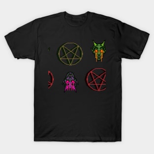 Pixel Devil pattern T-Shirt